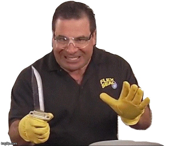 Phil Swift with knife | image tagged in phil swift with knife | made w/ Imgflip meme maker