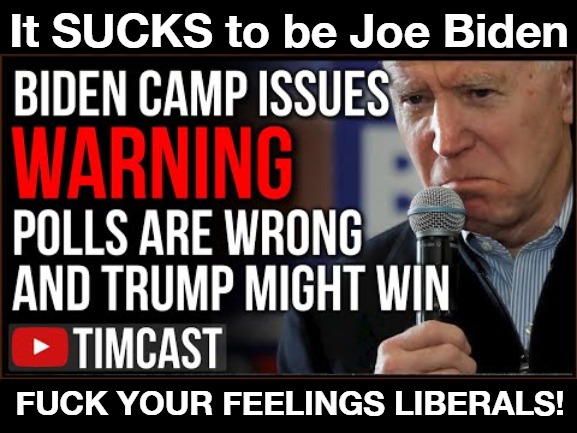 It SUCKS to be Joe Biden about now | It SUCKS to be Joe Biden; FUCK YOUR FEELINGS LIBERALS! | image tagged in joe sucks,creepy joe biden,sad joe biden,pedo joe biden,wheres hunter,liberals are losers | made w/ Imgflip meme maker