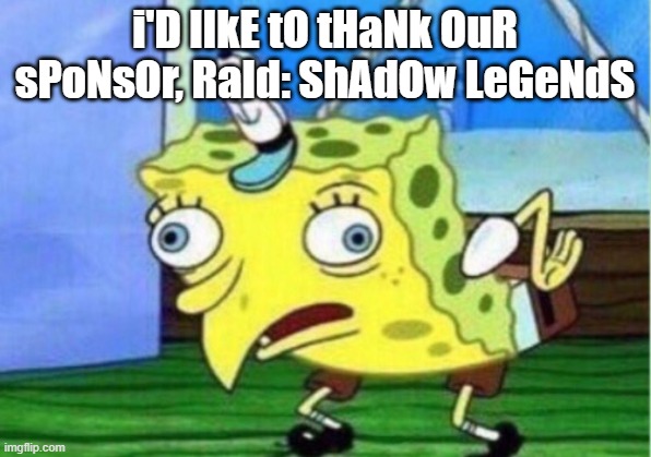 raid shadow legends meme text