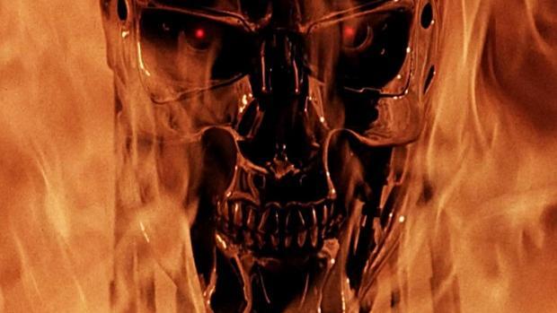 High Quality Terminator walking through fire Blank Meme Template