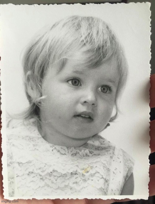 v rare baby pic! (see comments) | image tagged in dannii baby | made w/ Imgflip meme maker