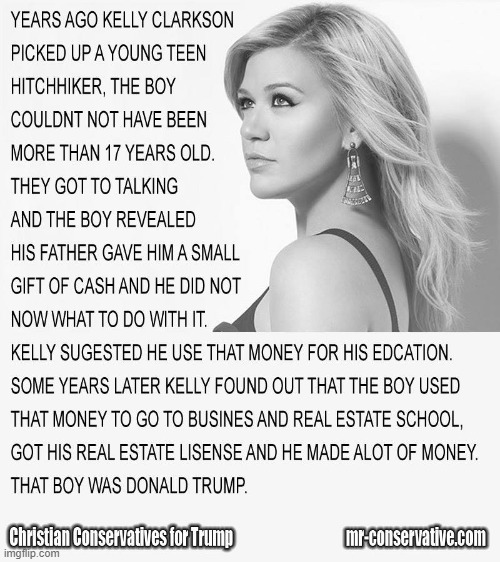 thank u kelly ur an inspiraton maga | image tagged in repost,maga,real estate,singer,inspirational,inspiration | made w/ Imgflip meme maker