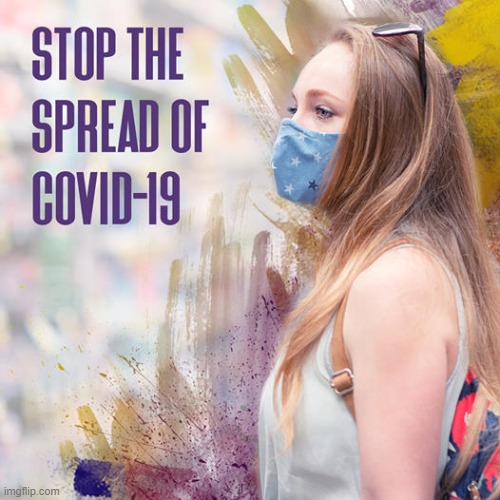 Here at Government, we support efforts to stop the spread of Covid-19. [Main one? You're looking at it] | image tagged in stop the spread of covid-19,face mask,covid-19,coronavirus,pandemic | made w/ Imgflip meme maker