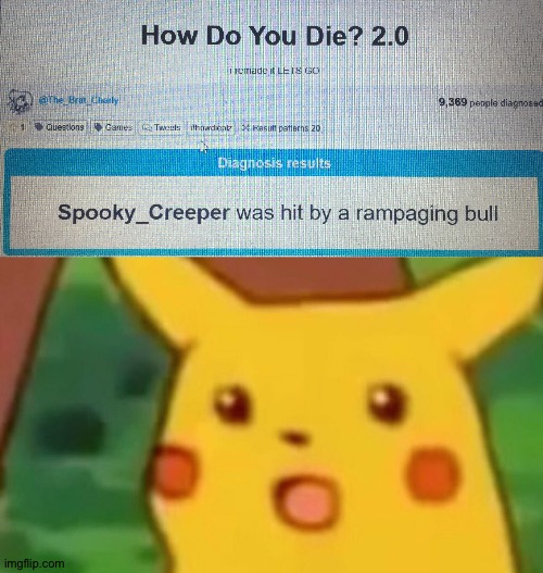 image tagged in memes,surprised pikachu | made w/ Imgflip meme maker