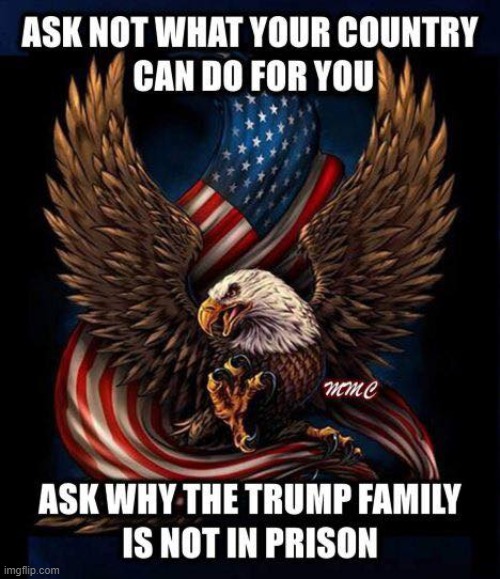 well duh libtrad its cuz they r the law maga | image tagged in repost,maga,prison,election 2020,trump,patriotic eagle | made w/ Imgflip meme maker