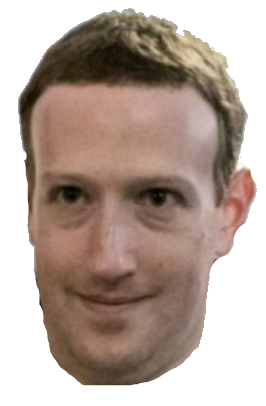 High Quality Zuckerberg Head Blank Meme Template