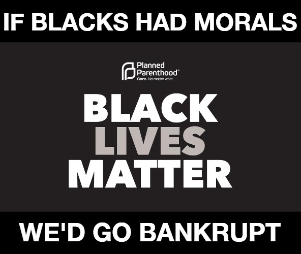 If Blacks Had Morals, We'd go Bankrupt | IF BLACKS HAD MORALS; WE'D GO BANKRUPT | image tagged in morality,black lives matter,abortion is murder,planned parenthood is premeditated murder,baby killers | made w/ Imgflip meme maker