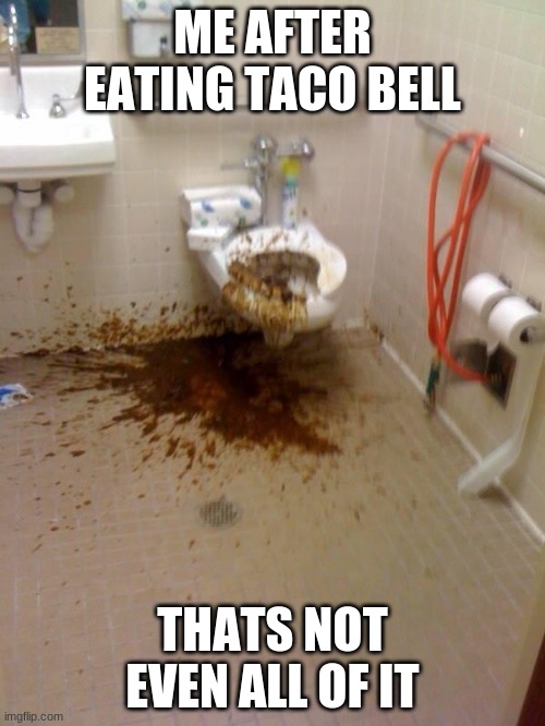 Girls poop too | ME AFTER EATING TACO BELL; THATS NOT EVEN ALL OF IT | image tagged in girls poop too | made w/ Imgflip meme maker
