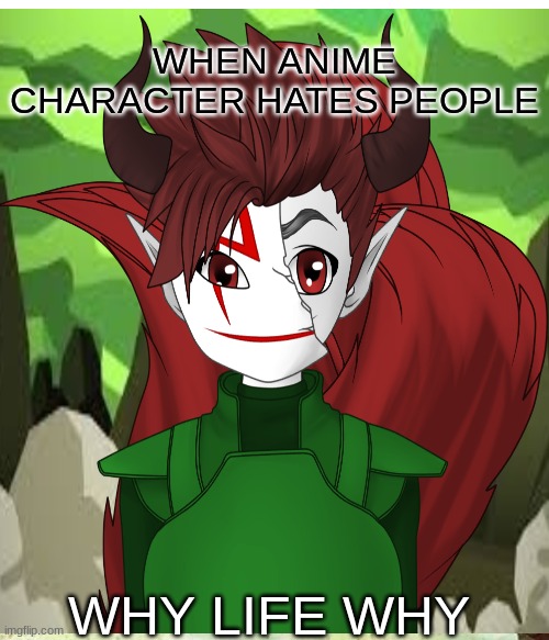 anime meme by kirito kirigaya | WHEN ANIME CHARACTER HATES PEOPLE; WHY LIFE WHY | image tagged in youtube | made w/ Imgflip meme maker