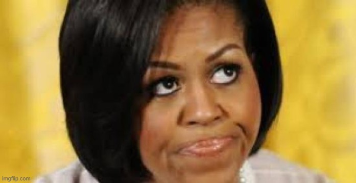 michelle obama looking up  | image tagged in michelle obama looking up | made w/ Imgflip meme maker