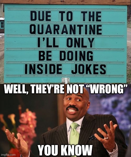 Hold up... | WELL, THEY’RE NOT “WRONG”; YOU KNOW | image tagged in memes,steve harvey,funny,stupid signs,puns,fallout hold up | made w/ Imgflip meme maker