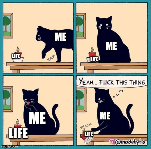 ME; ME; LIFE; LIFE; ME; ME; LIFE; LIFE | made w/ Imgflip meme maker