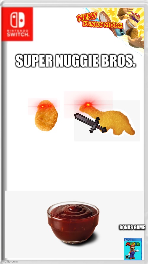 Super Nuggie Bros. | SUPER NUGGIE BROS. BONUS GAME | image tagged in nuggie,super smash bros | made w/ Imgflip meme maker