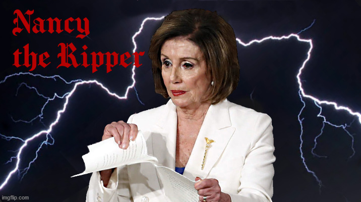 Nancy no stimulus Pelosi | image tagged in nancy the ripper | made w/ Imgflip meme maker
