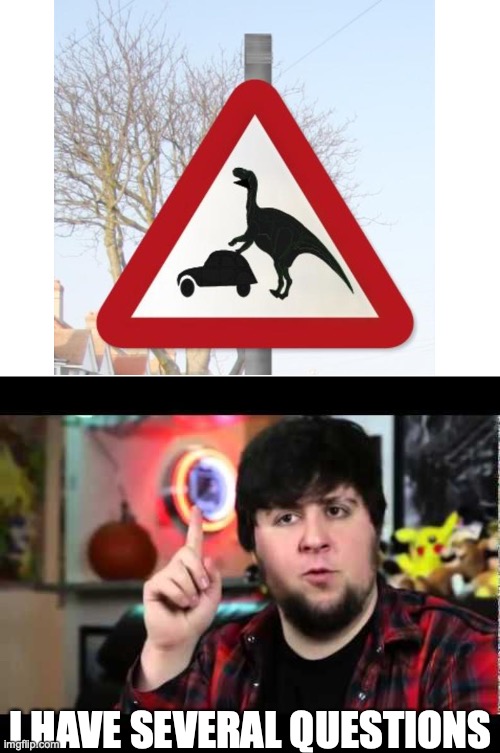 JonTron I have several questions |  I HAVE SEVERAL QUESTIONS | image tagged in jontron i have several questions,funny street signs | made w/ Imgflip meme maker