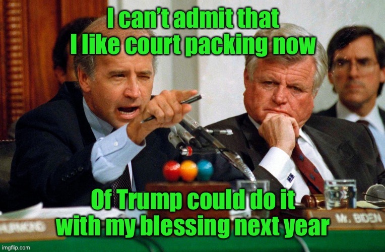 Why Biden will not address court packing | image tagged in joe biden,court packing | made w/ Imgflip meme maker