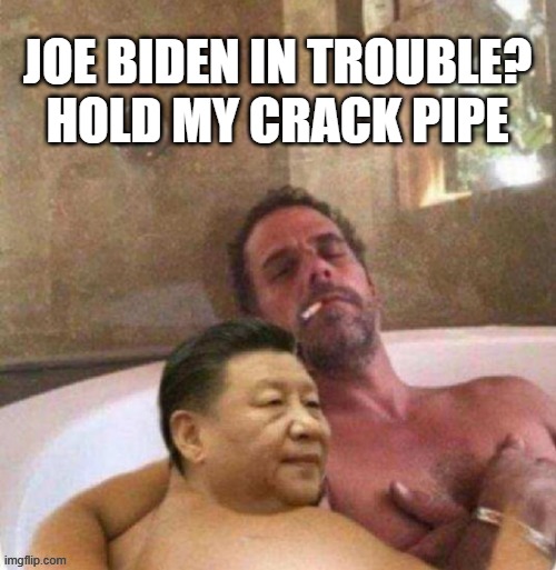 JOE BIDEN IN TROUBLE?
HOLD MY CRACK PIPE | made w/ Imgflip meme maker