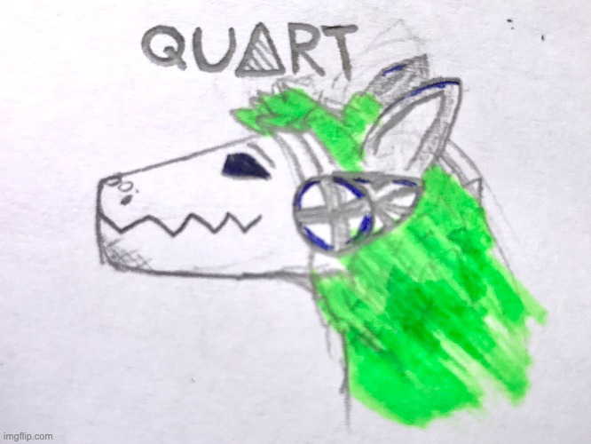 This is my OC, QU∆RT | made w/ Imgflip meme maker