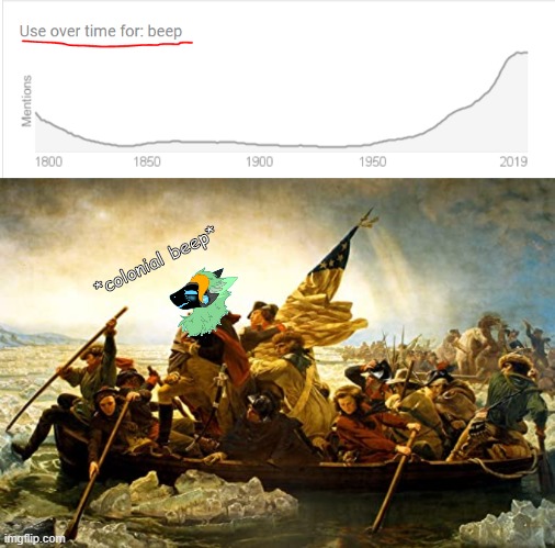 George Washington was a protogen confirmed. | *colonial beep* | image tagged in protogen,furry,meme | made w/ Imgflip meme maker