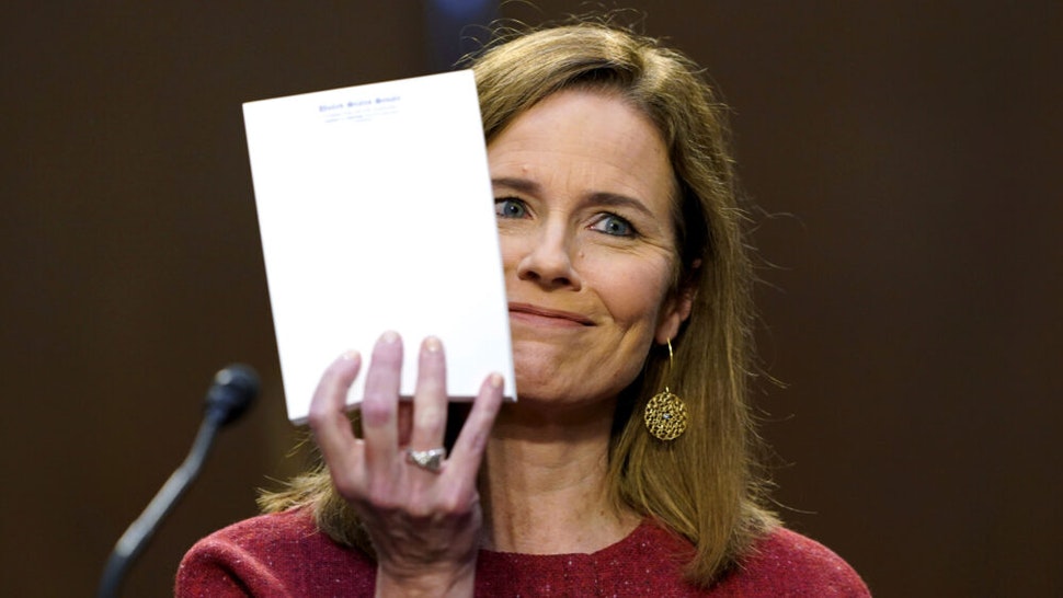 Amy Comey Barrett notepad Blank Meme Template