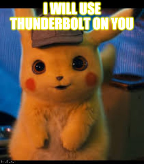 this is my pikachu | I WILL USE THUNDERBOLT ON YOU | image tagged in funny memes | made w/ Imgflip meme maker