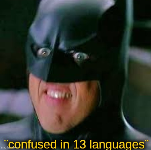 High Quality confused in 13 languages Blank Meme Template