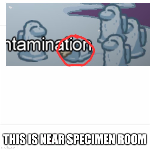 :O | THIS IS NEAR SPECIMEN ROOM | image tagged in white screen | made w/ Imgflip meme maker