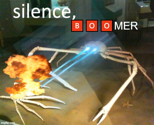 Silence Crab | ???MER | image tagged in silence crab | made w/ Imgflip meme maker