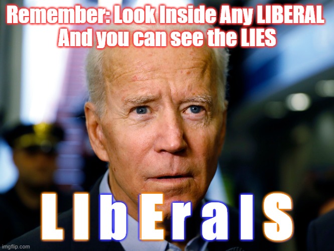 Inside Any Liberals | Remember: Look Inside Any LIBERAL 
And you can see the LIES; L I b E r a l S; L I     E          S | image tagged in election 2020,democrats | made w/ Imgflip meme maker