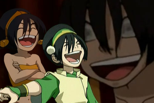 High Quality Laughing Toph Blank Meme Template
