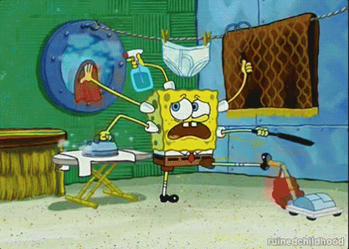 Spongebob Multitasking Blank Meme Template