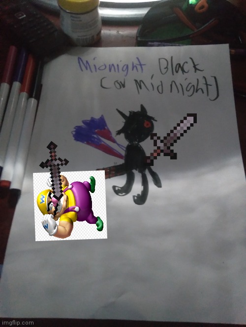 Wario dies from MidnightBlack's Netherite Sword.mp3 | image tagged in midnight | made w/ Imgflip meme maker