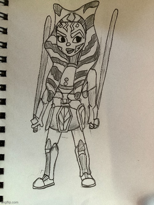Ahsoka tano from Star Wars rebels (the older version) | made w/ Imgflip meme maker