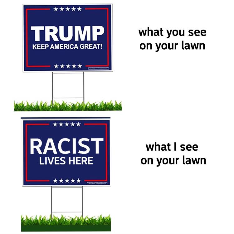 High Quality Trump signs Blank Meme Template