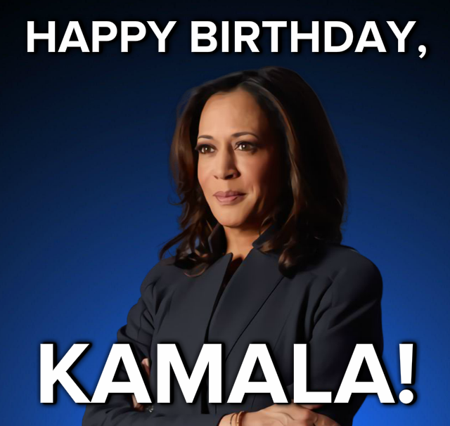 Happy birthday Kamala Harris Blank Meme Template