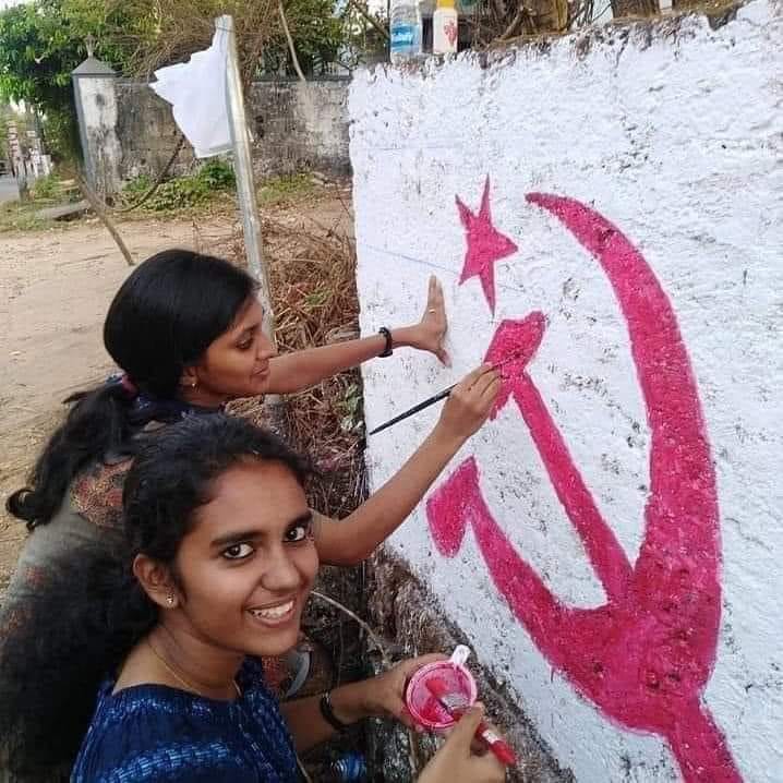 Indian hammer & sickle Blank Meme Template