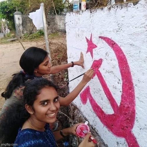wut (this is actually pretty funny lol) | image tagged in indian hammer sickle | made w/ Imgflip meme maker