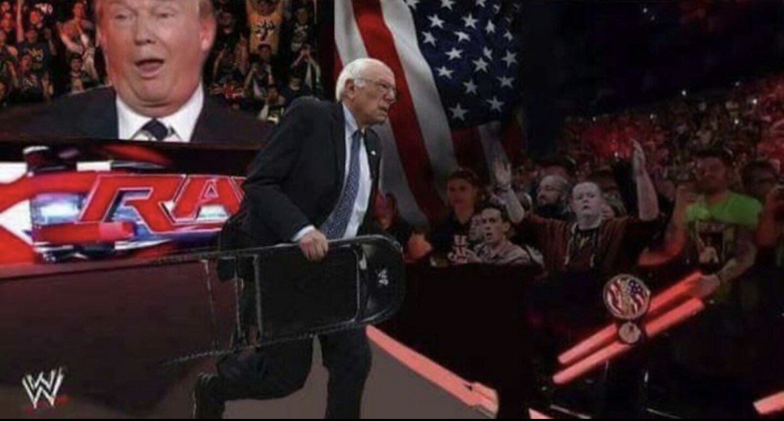 Bernie chair Blank Meme Template