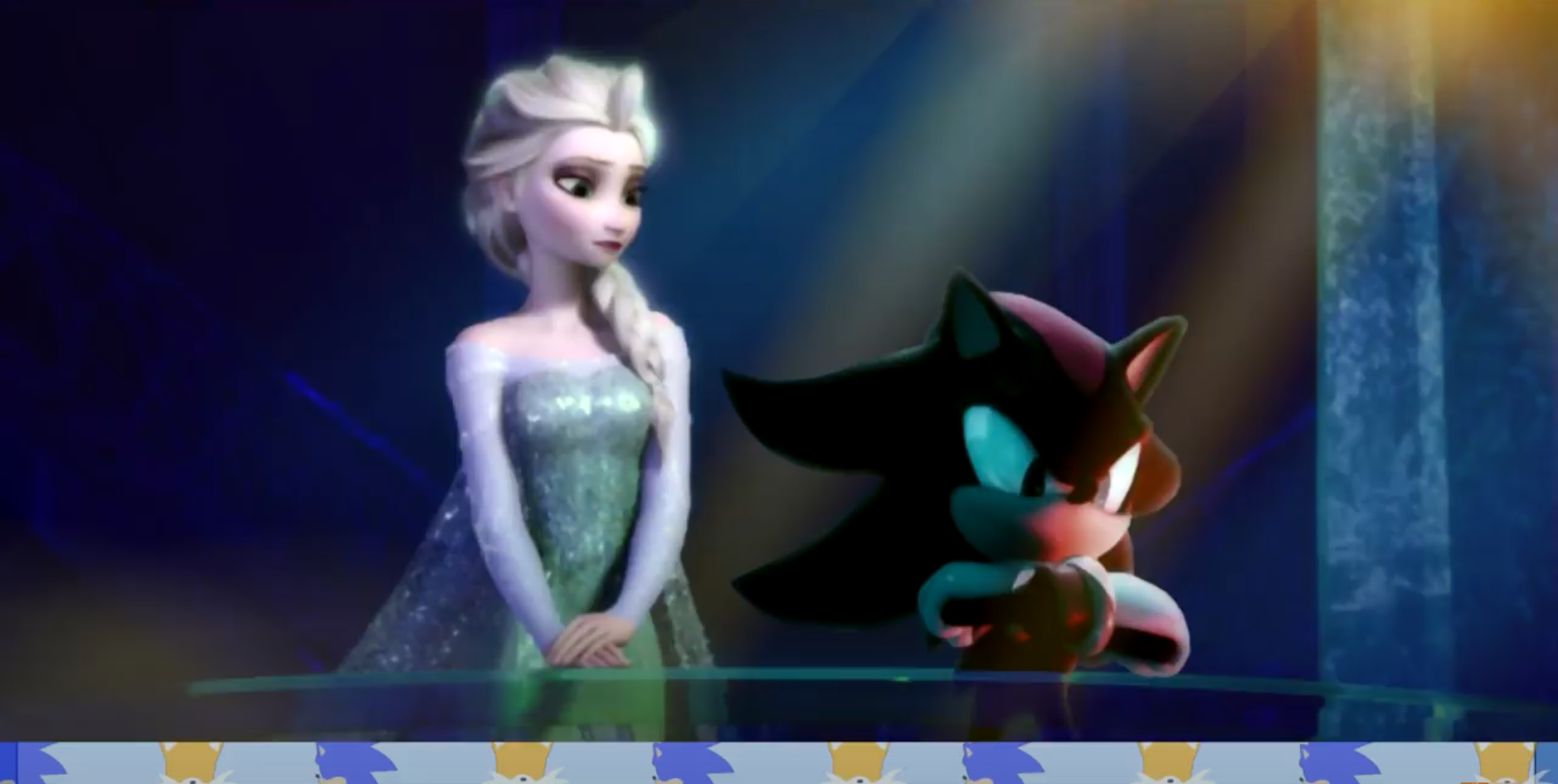 Elsa and Shadow Blank Meme Template