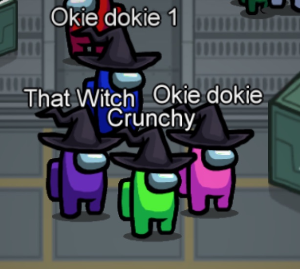 High Quality Among Us Witches.... Blank Meme Template