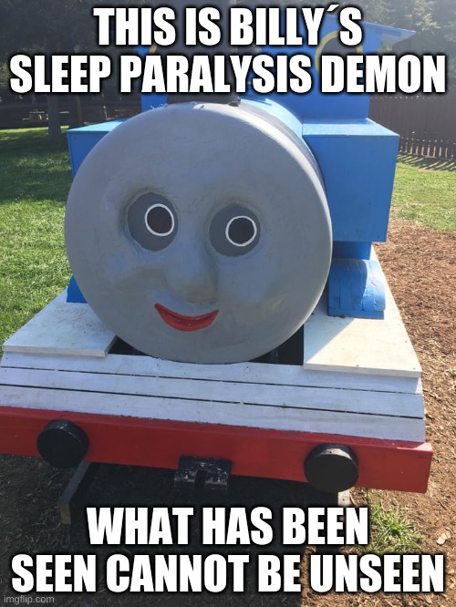 Somebody help me | THIS IS BILLY´S SLEEP PARALYSIS DEMON; WHAT HAS BEEN SEEN CANNOT BE UNSEEN | image tagged in help me | made w/ Imgflip meme maker