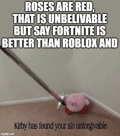 Gaming Kirby Memes Gifs Imgflip - kirby but he is god roblox