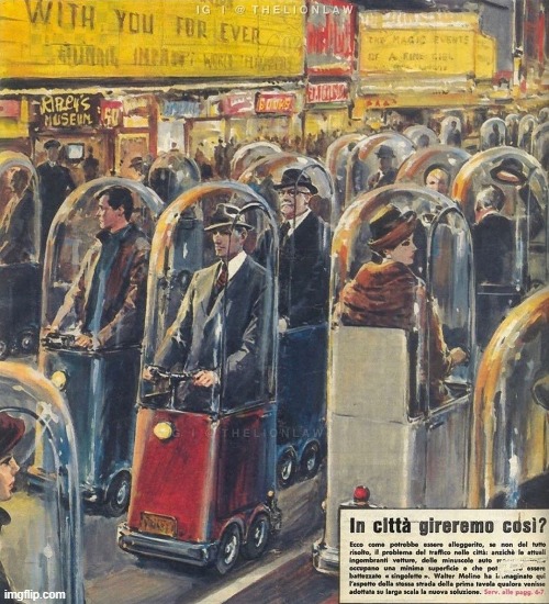 In 1962, an Italian magazine carried a story on how the world will look in 2022. | image tagged in conformity | made w/ Imgflip meme maker