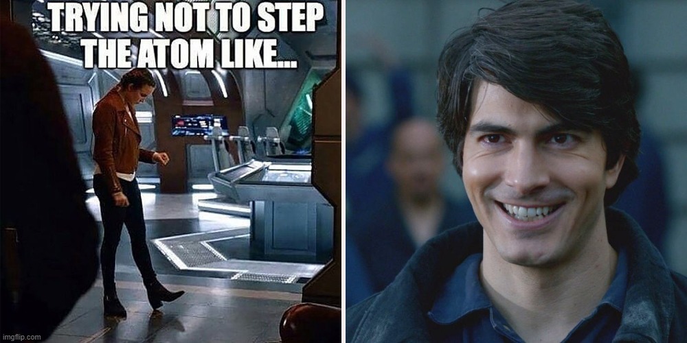 Don't step on the ATOM | image tagged in legends of tomorrow | made w/ Imgflip meme maker