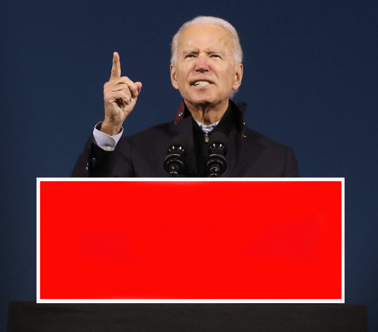 High Quality Biden poster Blank Meme Template