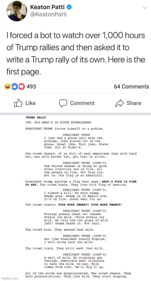 Found this on Twitter. Enjoy the wall of milk (mispronounced). | made w/ Imgflip meme maker