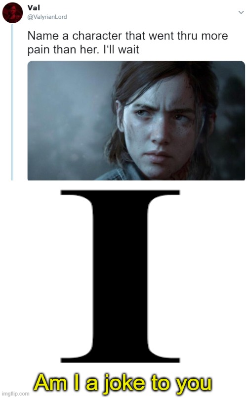 A moment of silence for the I in pixar | Am I a joke to you | image tagged in name one character who went through more pain than her | made w/ Imgflip meme maker