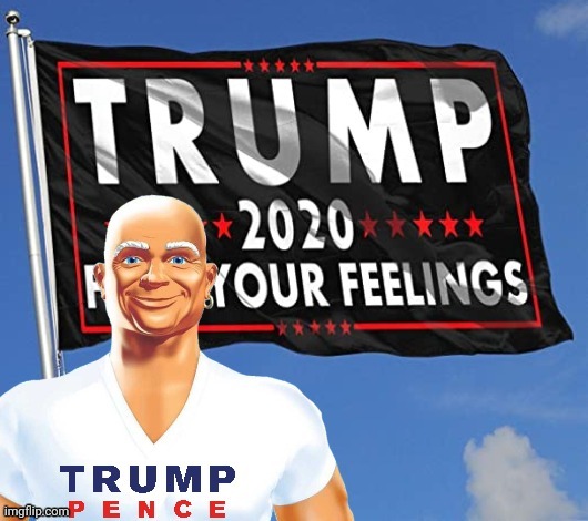 Let's Clean Out The Trash Vote Trump | image tagged in mr clean,donald trump,trump 2020,drstrangmeme,conservatives | made w/ Imgflip meme maker