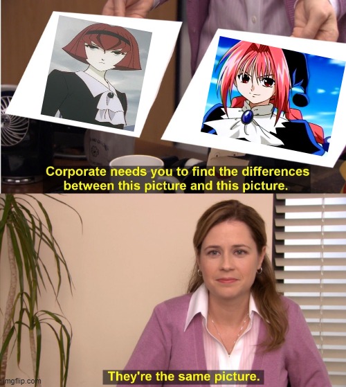 2 beautiful, pale skinned, ass kicking redheads in black dresses named Dorothy | image tagged in memes,they're the same picture,goodanimemes | made w/ Imgflip meme maker