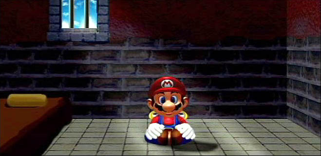 Mario in Jail Blank Meme Template